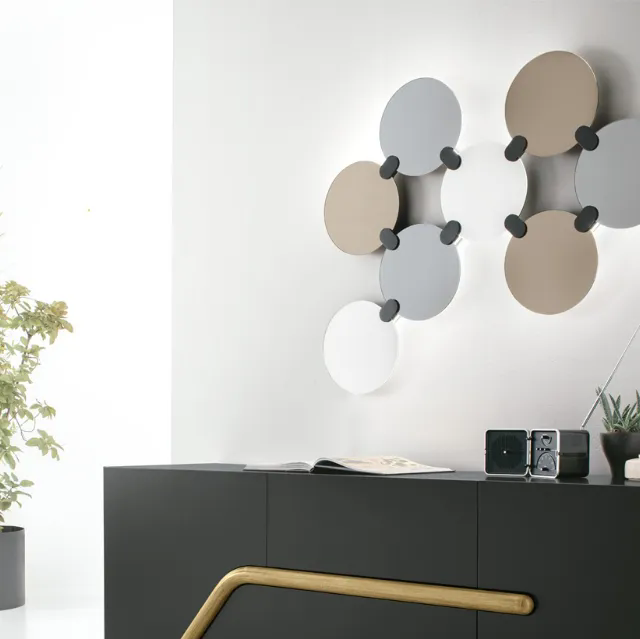 Specchio Atomo composto da 8 specchi con raccordo in metallo di Target Point
