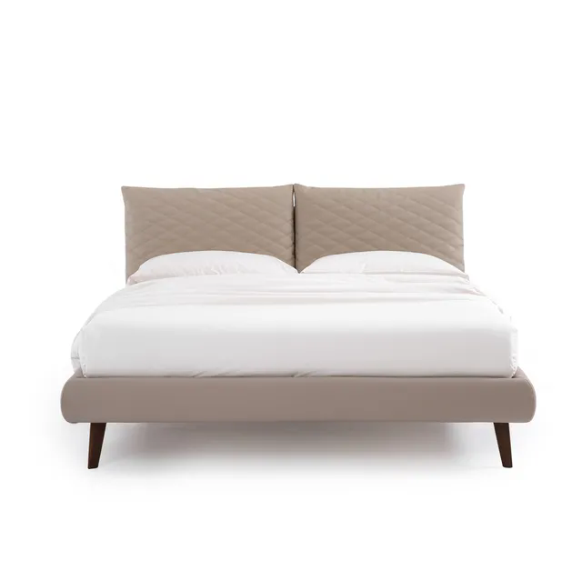 Letto con testiera trapuntata So Regular di Noctis