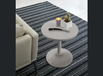 Tavolino rotondo Era in laminato laccato opaco di Target Point