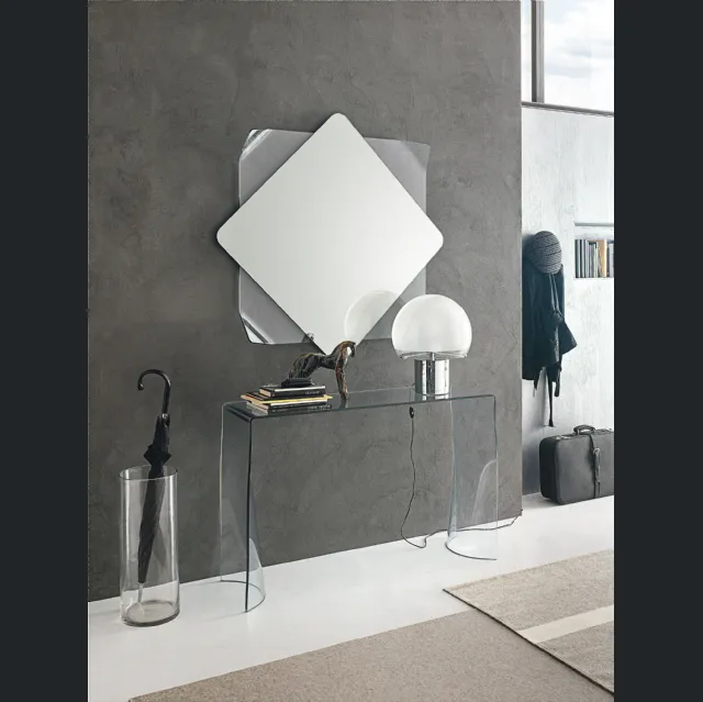 Specchio Lynx in vetro curvato di Target Point