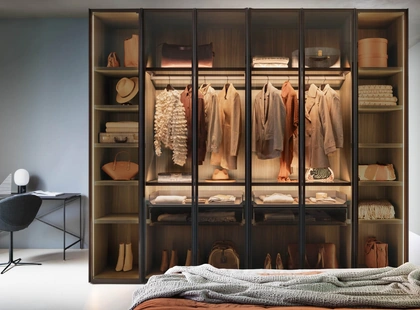 Armadio con ante a libro Alterna SM2504 di Zalf