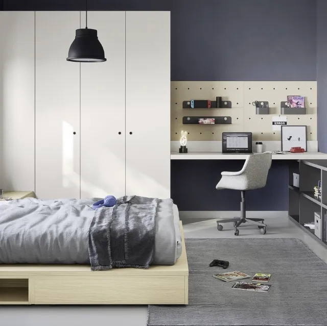 Cameretta con letto a terra Next space 14 di Nidi