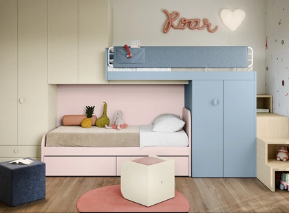 Cameretta con letti a soppalco di Nidi