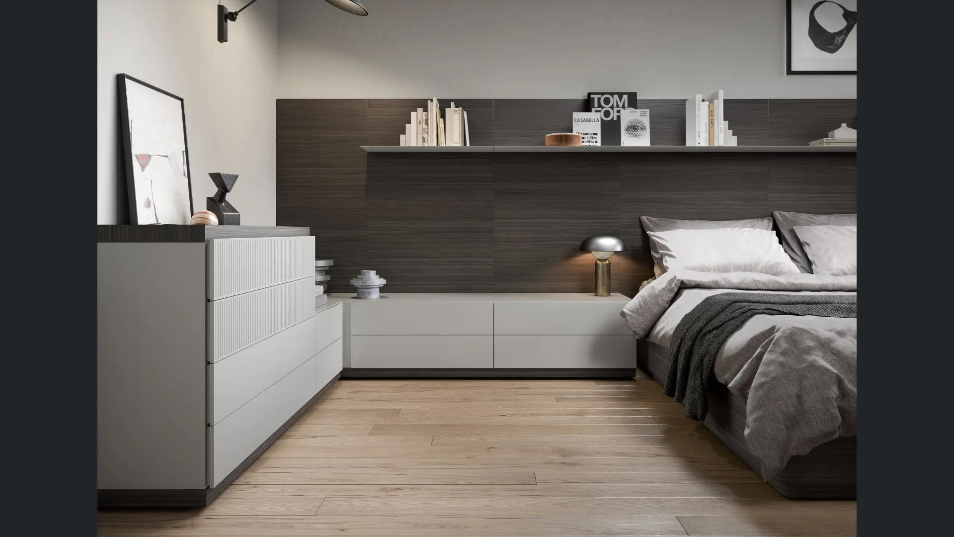 Comodino Easy System di Novamobili