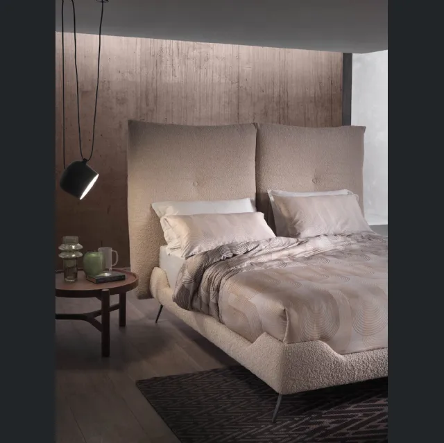 Letto in tessuto con testiera Designer Lift di Altrenotti