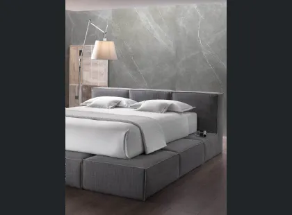 Letto di design in tessuto imbottito Designer QB di Altrenotti