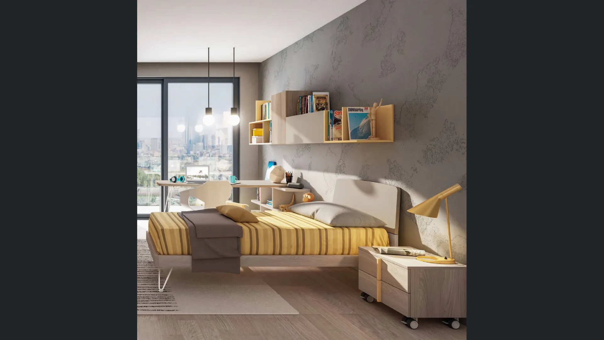 Letto singolo Bandy di Zalf