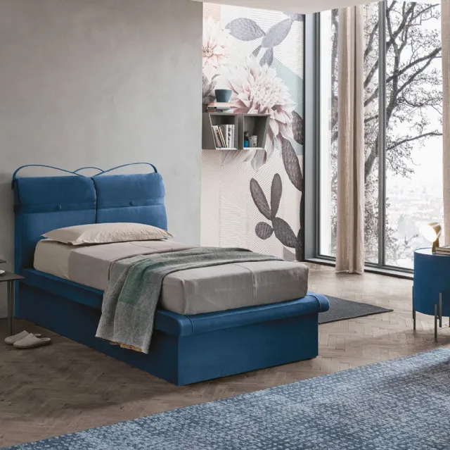 Letto singolo Corfù Plus con box contenitore di Target Point