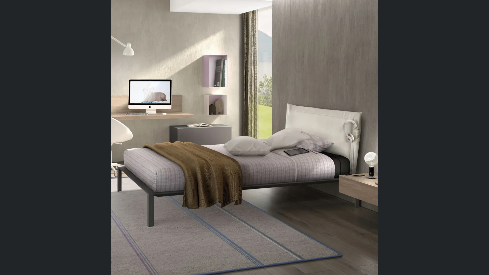 Letto singolo Corner di Zalf
