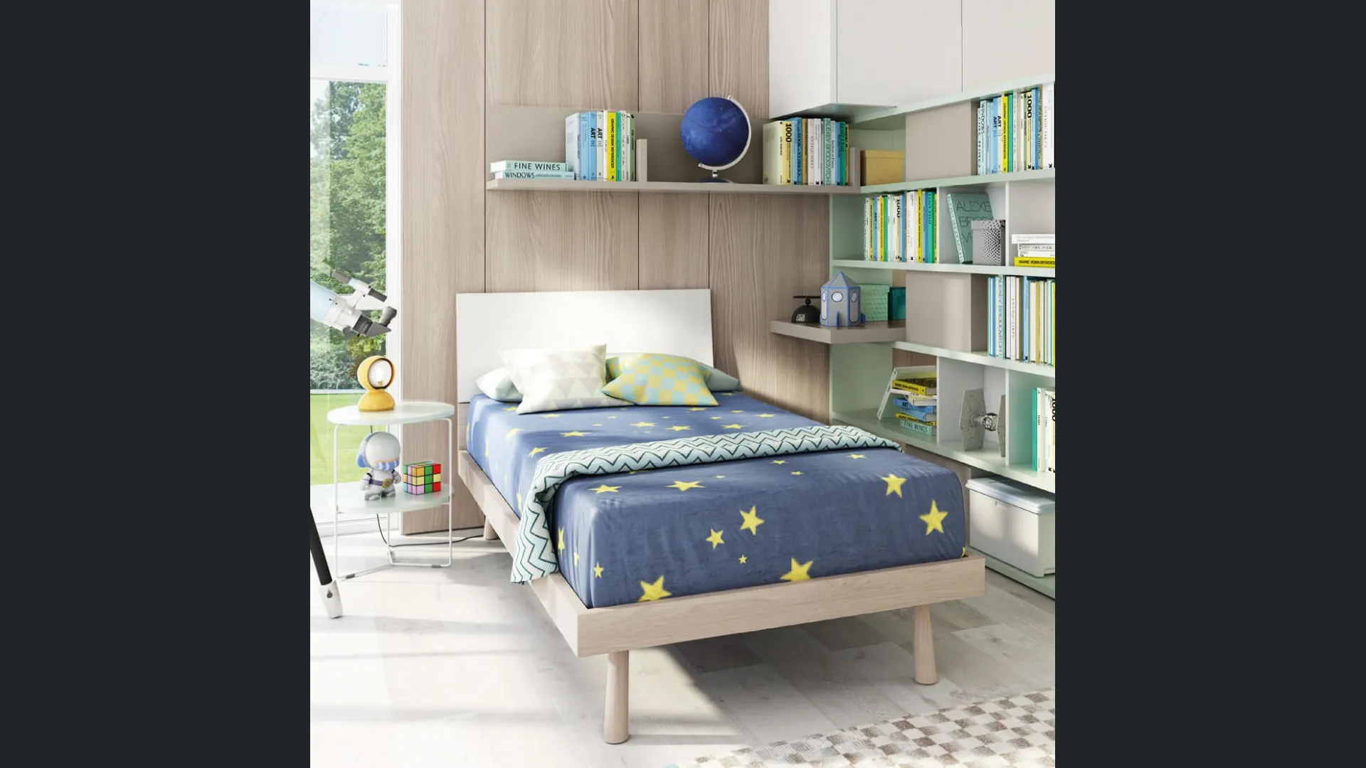 Letto singolo Raster di Zalf