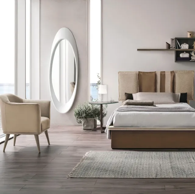 Letto singolo con box contenitore Santorini di Target Point