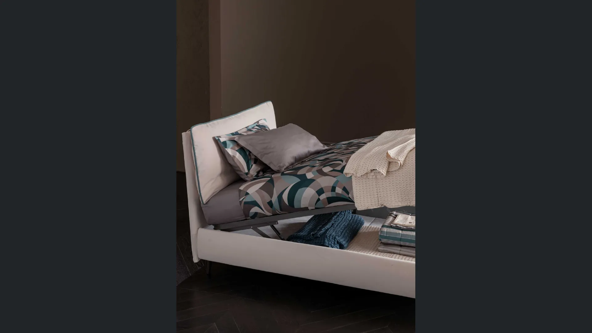 Letto singolo con box contenitore Soul Young Nisida di Altrenotti