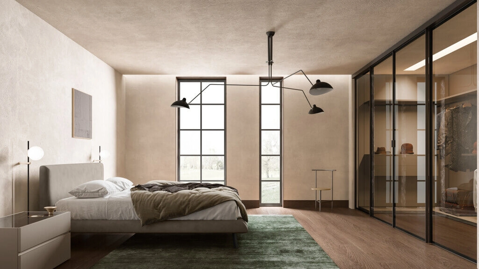 Letto in tessuto imbottito Blunt di Zalf