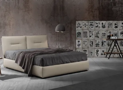 Letto in ecopelle con box contenitore Zoè uno Ring 28 di Excò