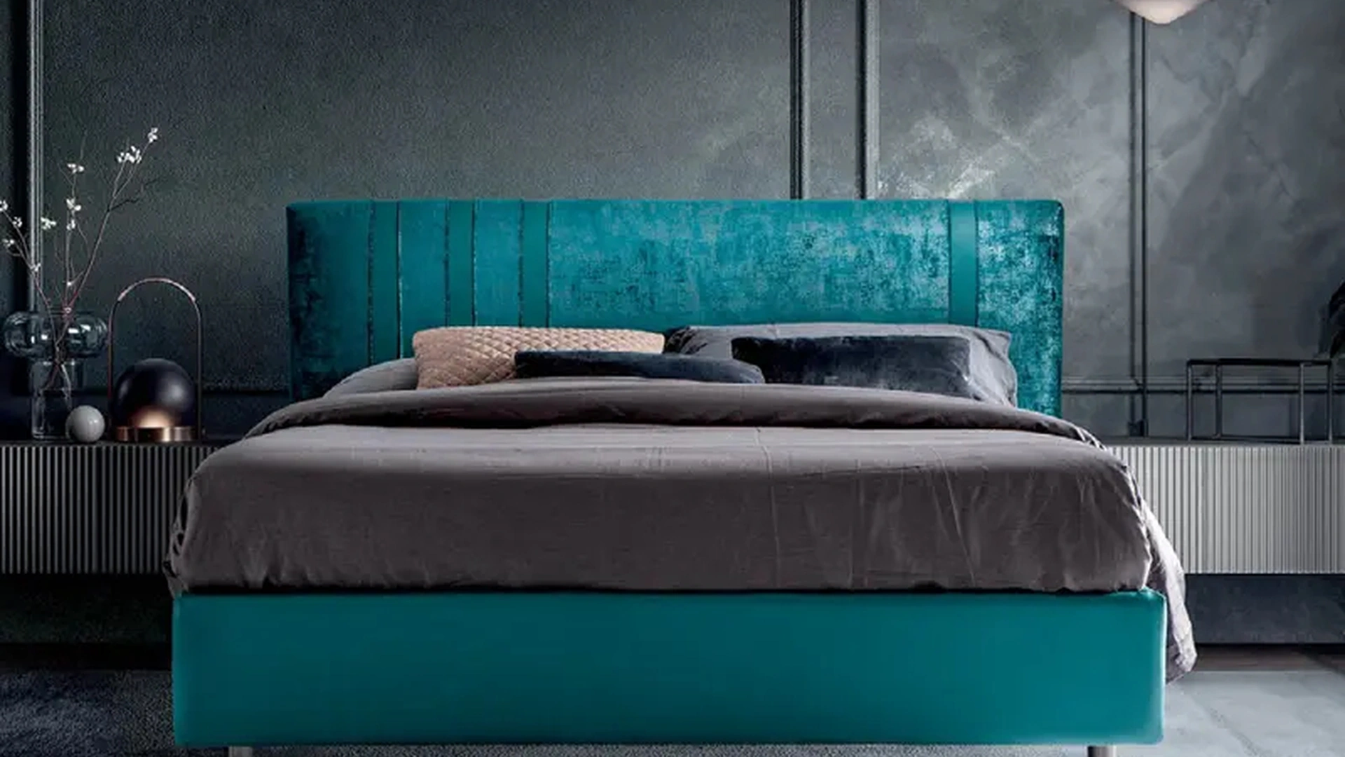 Letto imbottito Zoom di Rigosalotti