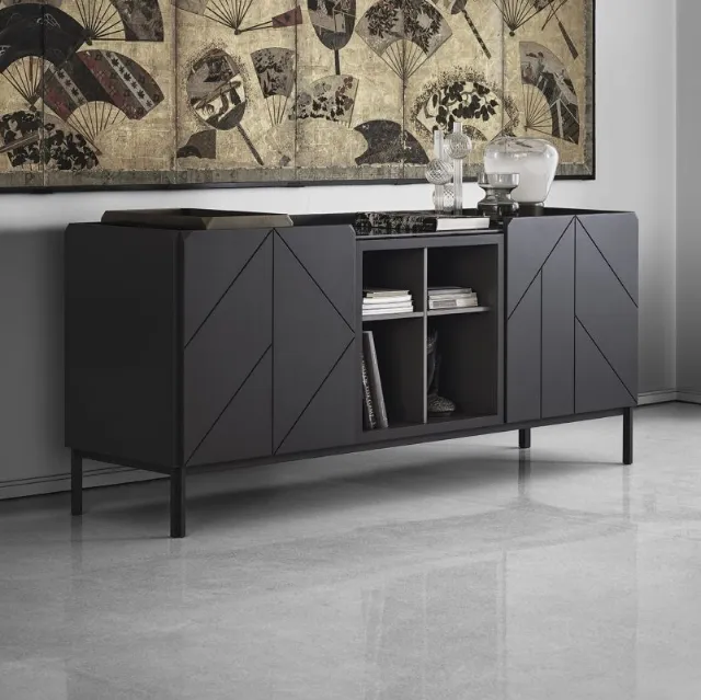 Madia Pica Legno Laccato Decorato 2 di Bontempi