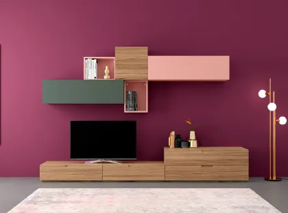 Parete attrezzata Zero 16 L10 di Devina Nais
