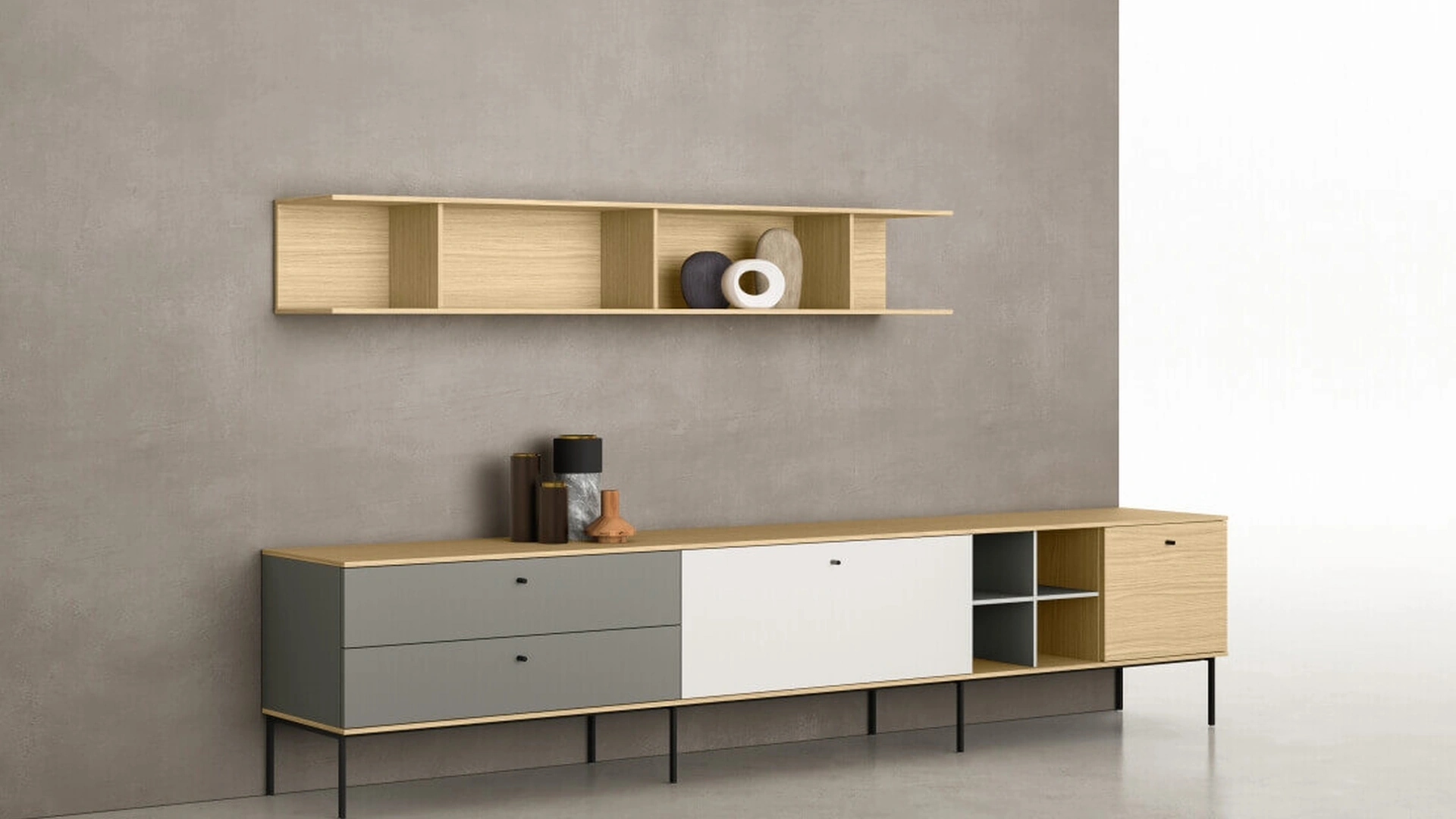 Parete Attrezzata SpaceMakers day Plana di Zalf