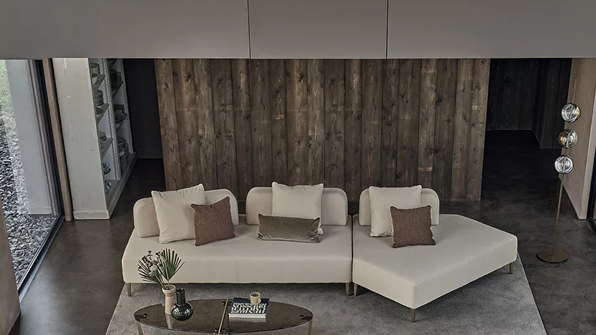 Divano con penisola Denver di Bontempi