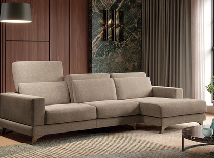 Divano con penisola Lift di Rigosalotti