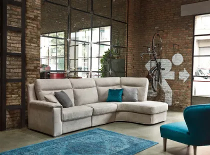 Divano angolare in microfibra VALENCIA COMFORT di Rosini Divani