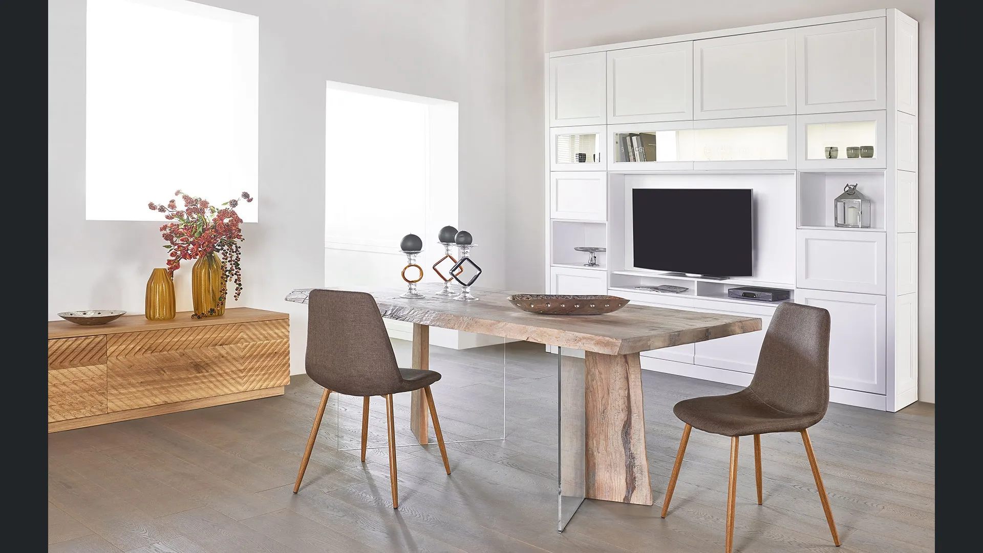 Sedia senza braccioli in legno rivestita in tessuto Contemporaneo 01 di Salaiolo