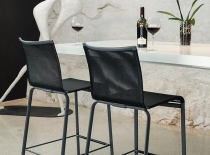 Sgabello Net in soft texplast di Bontempi