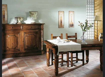 Tavolo in legno con gambe tornite Daylight 03 di Salaiolo