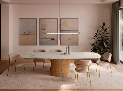 Tavolo Talos in SuperMarmo di Bontempi