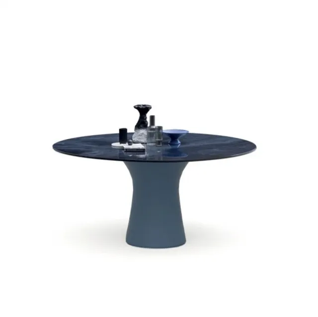Tavolo allungabile Copernico in gres porcellanato con base in acciaio di Target Point