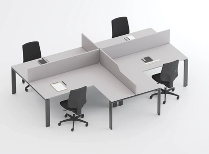 Scrivania operativa SM2575 di Zalf